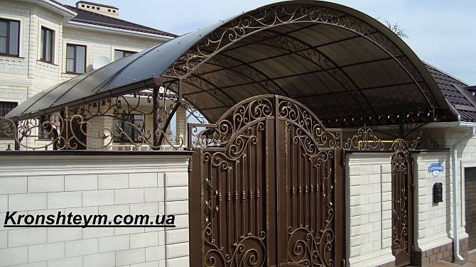 Навес с ковкой в Киеве и Коростене Киев - изображение 1