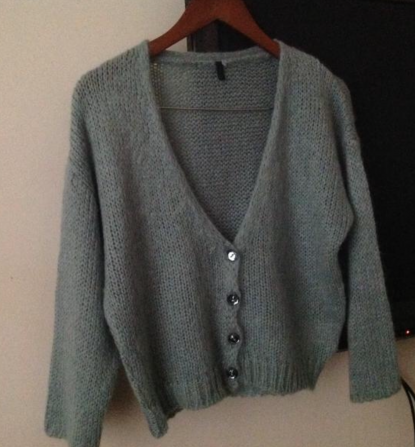 Короткий кардиган бренд Benetton Mohair Italy Oversized S Киев - изображение 1