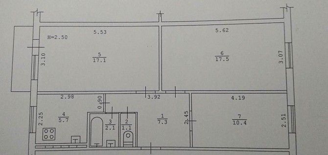 Продам квартиру 62 кв.м. на Марсельской Одесса - изображение 1