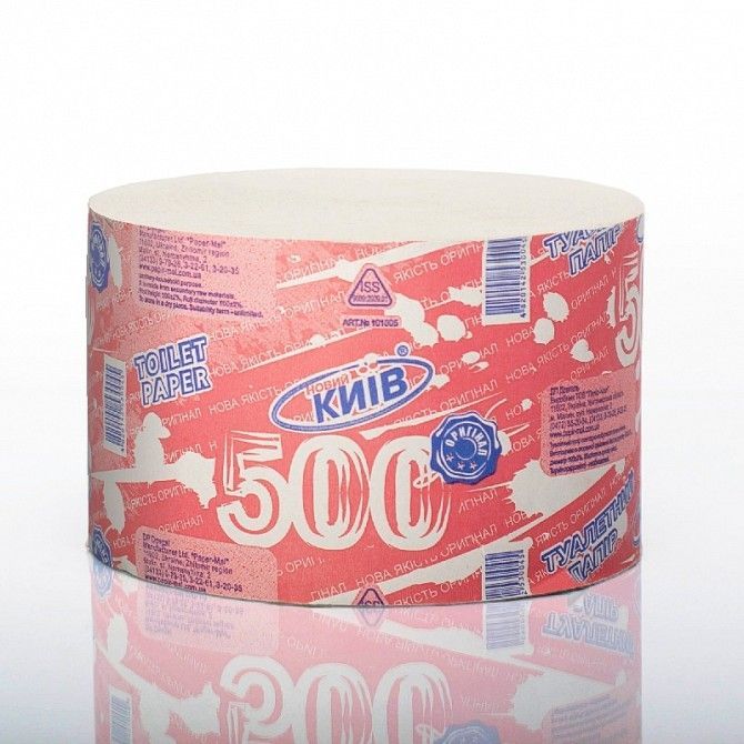 Туалетная бумага "Новий Київ" 500 метров/1 рулон Харьков - изображение 1