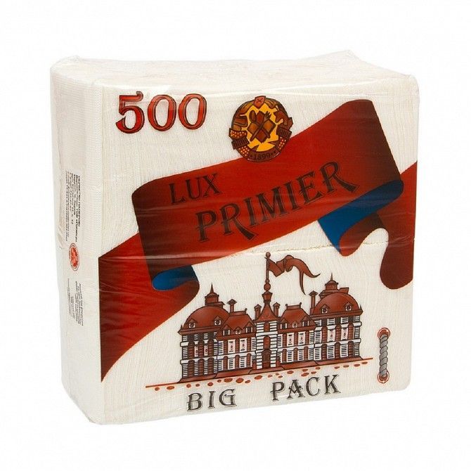 Салфетки однослойные барные Lux PRIMIER Big Pack 5000 шт в паке Харьков - изображение 1