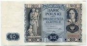 20 злотих банку польскі, 1936року Львов