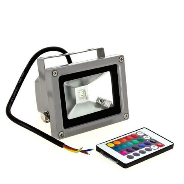 Прожектор LED 10Вт RGB+пульт ІР65 серый LMP9-11 Lemanso Киев - изображение 1
