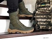 Берцы мужские зимние темно зеленые 8599 Мелитополь