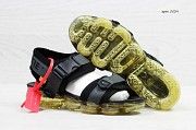 Босоножки мужские серые с черным Sandals Off white x Air VaporMax 5539 Мелитополь