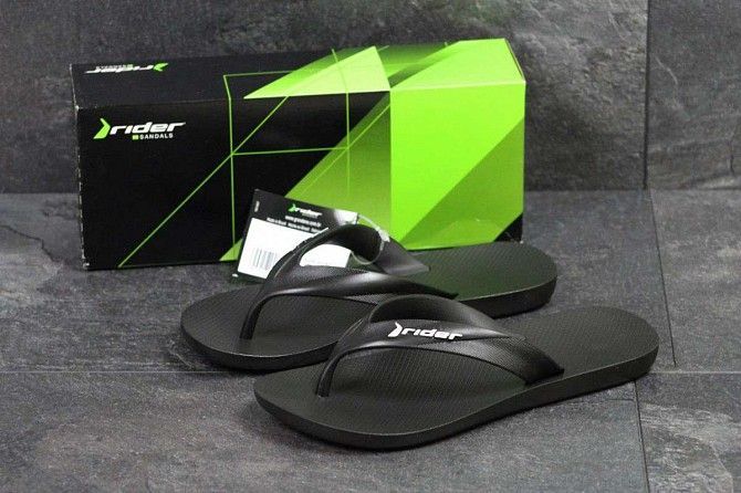 Вьетнамки мужские черные Rider 5162 Мелитополь - изображение 1