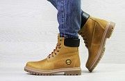 Женские ботинки зимние рыжие Timberland 6942 Мелитополь