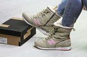 Женские ботинки на зиму бежевые с розовым 6729 Мелитополь