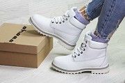 Женские зимние ботинки белые 6629 Мелитополь