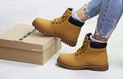Женские зимние ботинки рыжие 6625 Мелитополь