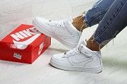 Женские зимние кроссовки белые Nike Air Force 6673 Мелитополь