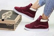 Женские зимние кроссовки бордовые Vans 6788 Мелитополь