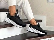 Женские зимние кроссовки черно белые Adidas Sharks 8650 Мелитополь