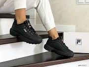 Женские зимние кроссовки черные 8627 Мелитополь