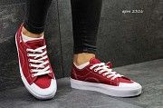 Женские кеды Vans бордовые 2326 Мелитополь