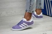 Женские кеды фиолетовые Adidas Gazelle 8039 Мелитополь