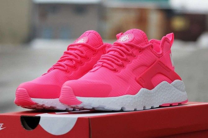 Женские кроссовки Huarache розовые 1683 Мелитополь - изображение 1