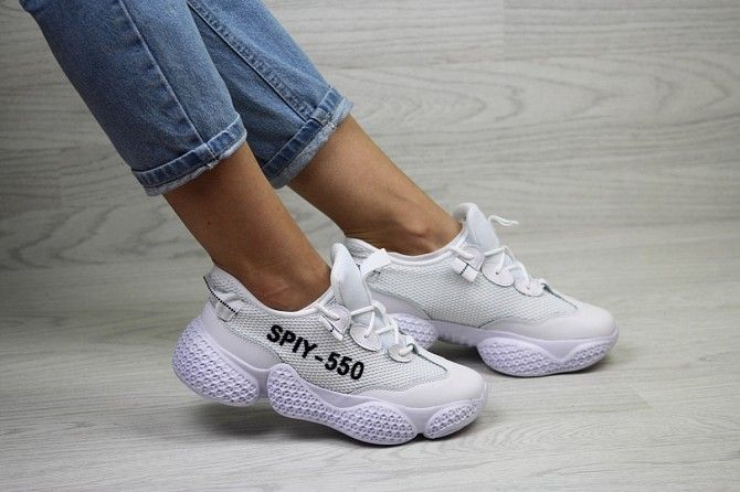 Женские кроссовки белые SPIY-550 7851 Мелитополь - изображение 1