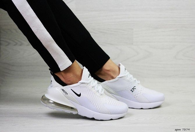Женские кроссовки белые Nike Air Max 270 7379 Мелитополь - изображение 1