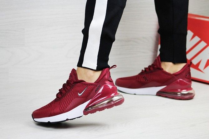 Женские кроссовки бордовые Air Max 270 8242 Мелитополь - изображение 1