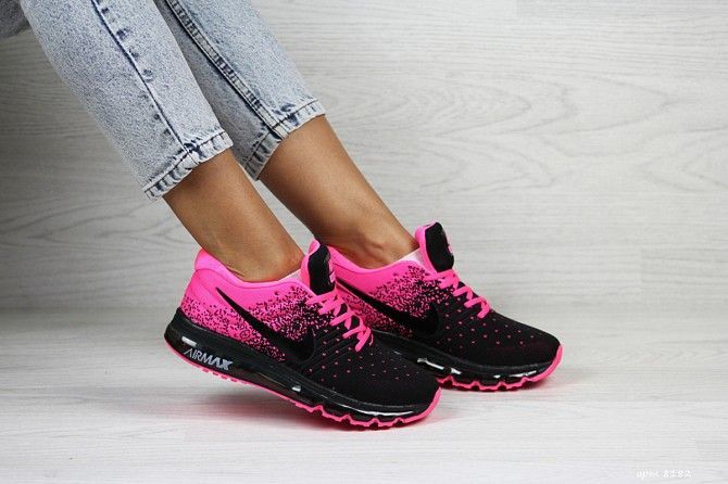 Женские кроссовки малиновые с черным Nike Air Max 2017 8182 Мелитополь - изображение 1