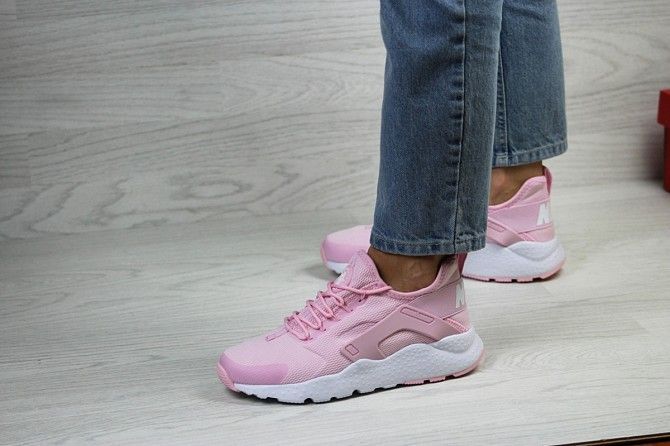 Женские кроссовки розовые Huarache 7485 Мелитополь - изображение 1