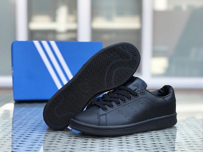 Женские кроссовки черные Stan Smith 8325 Мелитополь - изображение 1