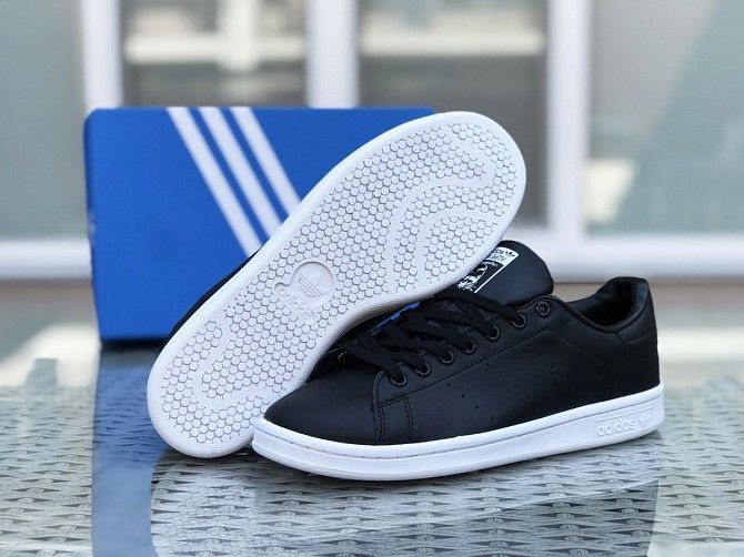 Женские кроссовки черные c белым Stan Smith 8326 Мелитополь - изображение 1