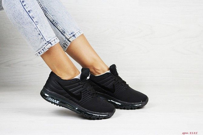 Женские кроссовки черные Air Max 2017 8185 Мелитополь - изображение 1