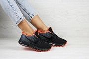 Женские кроссовки черные с серым и оржевым Air Max 2017 8181 Мелитополь