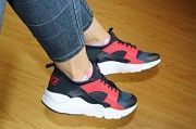 Женские кроссовки Huarache темно синие с красным 2124 Мелитополь