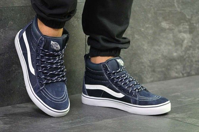 Кеды мужские темно синие Vans Old School 6064 Мелитополь - изображение 1