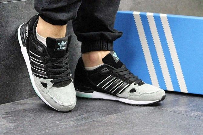 Кроссовки ZX 750 бежевые с черным 3943 Мелитополь - изображение 1