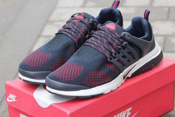 Кроссовки Nike Air Presto темно синие с красным 1840 Мелитополь - изображение 1