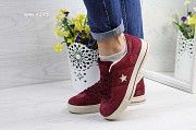 Кроссовки женские Converse All Star бордовые 4283 Мелитополь