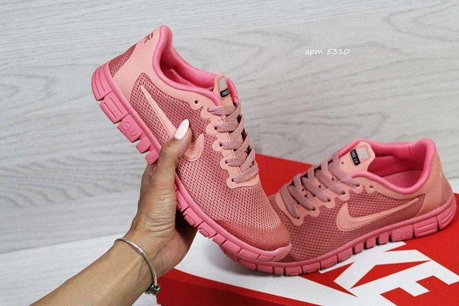 Кроссовки женские розовые Nike Free Run 3.0 5310 Мелитополь - изображение 1