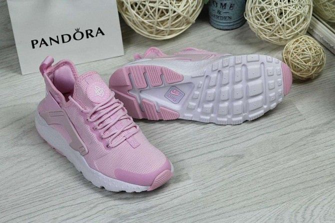 Кроссовки женские розовые Huarache 4735 Мелитополь - изображение 1