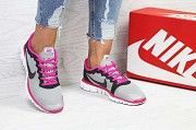 Кроссовки женские серые с розовым Free ran 3.0 5432 Мелитополь