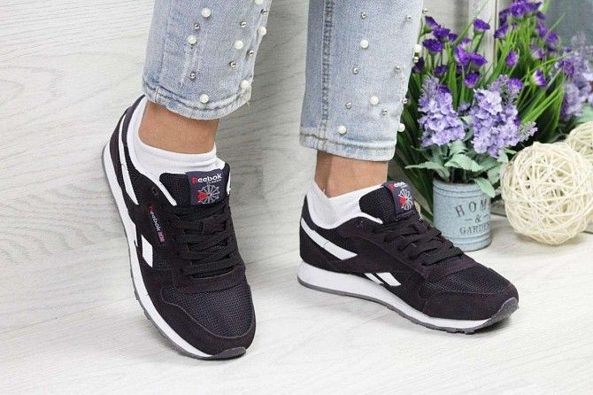Кроссовки женские темно фиолетовые Reebok Classic 5200 Мелитополь - изображение 1