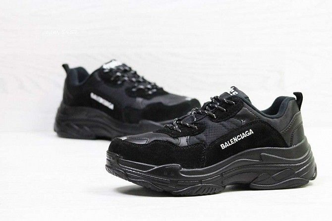 Кроссовки женские черные Balenciaga 5457 Мелитополь - изображение 1