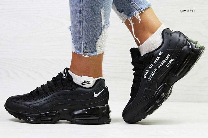 Кроссовки женские черные Nike Air Max 95 5749 Мелитополь - изображение 1