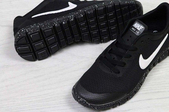 Кроссовки женские черные Nike Free Run 3.0 5307 Мелитополь - изображение 1