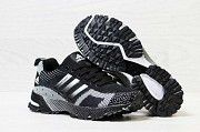 Кроссовки женские черные с белым Marathon Flyknit 5601 Мелитополь