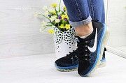 Кроссовки женские черные с синим Air Max 2017 4327 Мелитополь