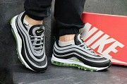 Кроссовки мужские cерые с салатовым Nike 97 4681 Мелитополь