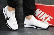 Кроссовки мужские белые Nike Flyknit Racer 5351 Мелитополь