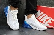 Кроссовки мужские белые с синим Nike Air Max 270 5756 Мелитополь