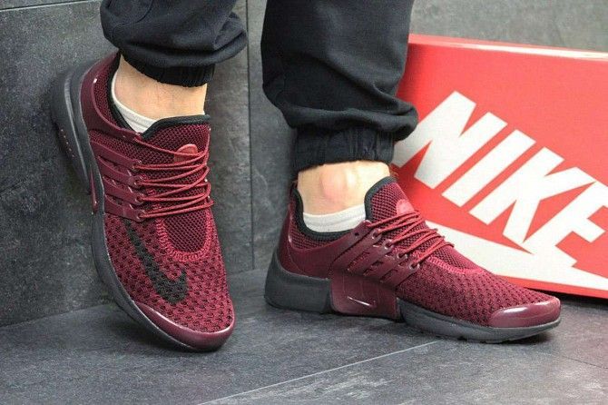 Кроссовки мужские бордовые Nike Air Presto 4896 Мелитополь - изображение 1