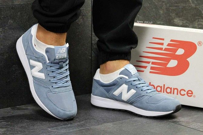 Кроссовки мужские голубые с белым New balance 420 5810 Мелитополь - изображение 1