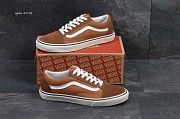 Кроссовки мужские коричневые с белым Vans Old School 4998 Мелитополь